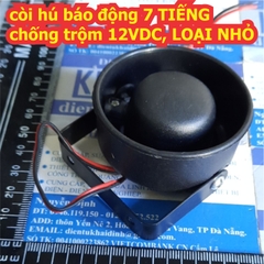 còi hú báo động 7 TIẾNG chống trộm 12VDC, LOẠI NHỎ kde7785