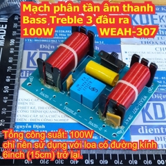 Mạch phân tần âm thanh Bass Treble 3 đầu ra 100W WEAH-307 kde7794