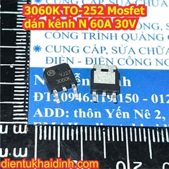 3060K TO-252 Mosfet dán kênh N 60A 30V kde7833