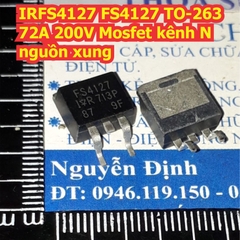 IRFS4127 FS4127 TO-263 72A 200V Mosfet kênh N nguồn xung kde7879