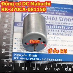 Động cơ DC Mabuchi RK-370CA-081150 24Vdc 10mA 3450V/P trục 2 đầu 2mm kde7922