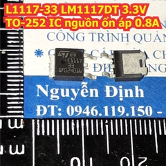 L1117-33 LM1117DT 3.3V TO-252 IC nguồn ổn áp 0.8A kde7963