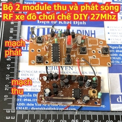 Bộ module  mạch thu và phát sóng RF xe đồ chơi kiểu xe tăng 27Mhz kết nối dễ dàng kde7978