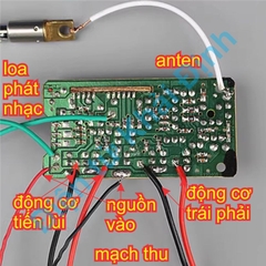 Bộ module  mạch thu và phát sóng RF xe đồ chơi kiểu xe tăng 27Mhz kết nối dễ dàng kde7978