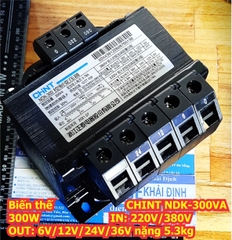 Biến áp cách ly Biến thế CHINT NDK-300VA 300W áp vào AC 220V/380V áp ra AC 6V/12V/24V/36V hàng nặng 5.4kg kde8019