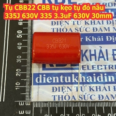 Tụ CBB22 CBB tụ kẹo đỏ nâu 335J 630V 335 3.3uF 630V 27mm 30mm kde8054