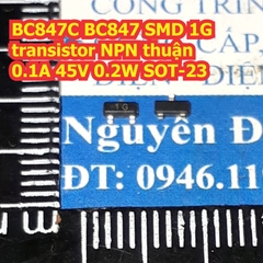 BC847C BC847 SMD 1G transistor NPN thuận 0.1A 45V 0.2W SOT-23 kde8089