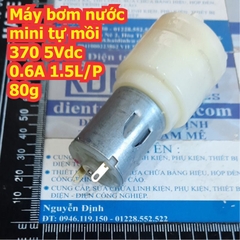 Máy bơm nước mini tự mồi 370 5Vdc 0.6A 1.5L/P 80g kde8124