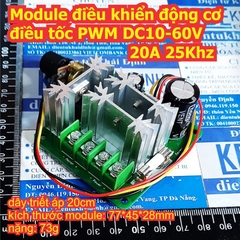 Module điều khiển động cơ điều tốc PWM DC10-60V 20A 25Khz kde8153