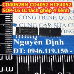 CD4052BM CD4052 HCF4052 SOP-16 IC tách ghép 4 kênh kde8193