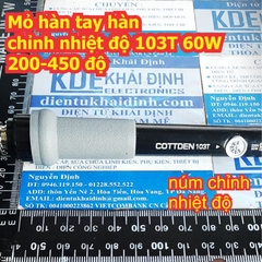 Mỏ hàn tay hàn chỉnh nhiệt độ 103T 60W 200-450 độ kde8208