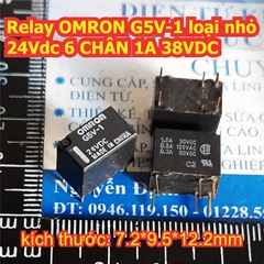 Relay Rơle OMRON G5V-1 loại nhỏ 6 CHÂN 1A 38VDC 5Vdc 12Vdc 24Vdc kde8214