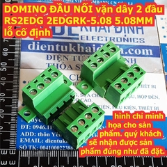 DOMINO terminal ĐẦU NỐI vặn dây 2 đầu RS2EDG 2EDGRKC 5.08 5.08MM lỗ cố định ĐỰC + CÁI 2P 3p 4P 5P 6P kde8225