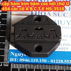 cặp hàm kẹp kèm kìm dụng cụ bấm cos nối chữ U 454 cos khuyên trần các cỡ A B C T E HS-3510 kde8245