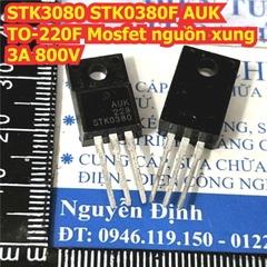 STK3080 STK0380F AUK 229 829 TO-220F Mosfet nguồn xung 3A 800V kde8280
