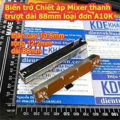 Biến trở Chiết áp Mixer thanh trượt dài 88mm loại đơn A10K kde8320