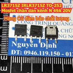 LR3715Z IRLR3715Z TO-252 Mosfet chân dán kênh N 49A 20V kde8349