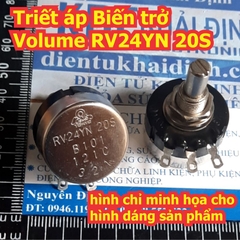 Triết áp Biến trở Volume RV24YN 20S 3P 225 độ , các giá trị 100 Ohm ~ 1M Ohm kde8365