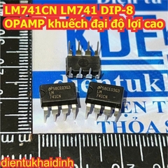 LM741CN LM741 LM741N DIP-8 OPAMP khuếch đại độ lợi cao kde8400