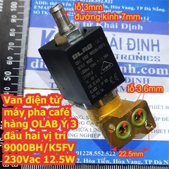 Van điện từ máy pha café hàng OLAB Ý 3 đâu hai vị trí 9000BH/K5FV 230Vac 12.5W kde8437
