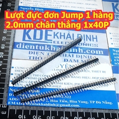 Lượt đực đơn Jump 1 hàng 2.0mm chân thẳng 1x40P kde8448