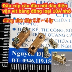 Đầu cúp cầu đầu nối dây điện vặn vít bằng đồng loại 10A 20A 60A 80A đủ cỡ kde8460