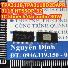 TPA3118 TPA3118D2DAPR 3118 HTSSOP-32 IC khuếch đại audio 30W kde8496