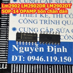 LM2902 LM2902DR LM2902DT 2902 SOP-14 OPAMP bốn chân dán kde8497
