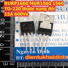 MUR1660CT MUR1660 1660CT 1660 RURP1560 1560 TO-220 diode xung đôi 15A 16A 600V kde7814