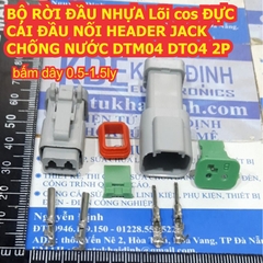 BỘ RỜI ĐẦU NHỰA Lõi cos ĐỰC CÁI ĐẦU NỐI HEADER JACK CHỐNG NƯỚC DTM04 DTO4 2P ~ 12P kde8537