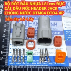 BỘ RỜI ĐẦU NHỰA Lõi cos ĐỰC CÁI ĐẦU NỐI HEADER JACK CHỐNG NƯỚC DTM04 DTO4 2P ~ 12P kde8537