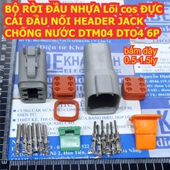 BỘ RỜI ĐẦU NHỰA Lõi cos ĐỰC CÁI ĐẦU NỐI HEADER JACK CHỐNG NƯỚC DTM04 DTO4 2P ~ 12P kde8537