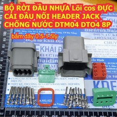 BỘ RỜI ĐẦU NHỰA Lõi cos ĐỰC CÁI ĐẦU NỐI HEADER JACK CHỐNG NƯỚC DTM04 DTO4 2P ~ 12P kde8537