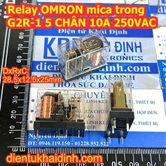 Relay Rơle OMRON G2R-1-E 8 chân 16A / G2R-1 5 chân 10A 250Vac 12VDC 24Vdc kde7738