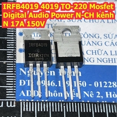 IRFB4019 4019 TO-220 Mosfet Digital Audio Power N-CH kênh N 17A 150V kde8639