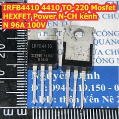 IRFB4410 4410 TO-220 Mosfet HEXFET Power N-CH kênh N 96A 100V kde8640