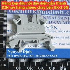 Hàng kẹp đầu nối dây điện gắn thanh DIN ray hàng chống cháy bền UK1.5~35 UKK URTK MBKKB kde8706