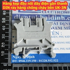 Hàng kẹp đầu nối dây điện gắn thanh DIN ray hàng chống cháy bền UK1.5~35 UKK URTK MBKKB kde8706