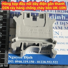 Hàng kẹp đầu nối dây điện gắn thanh DIN ray hàng chống cháy bền UK1.5~35 UKK URTK MBKKB kde8706