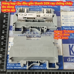 Hàng kẹp đầu nối dây điện gắn thanh DIN ray hàng chống cháy bền UK1.5~35 UKK URTK MBKKB kde8706