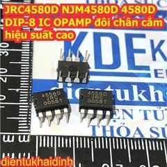 JRC4580D NJM4580D 4580D JRC JRC4580 NJM4580 4580 DIP-8 / SOP-8 IC OPAMP đôi chân cắm hiệu suất cao kde8965
