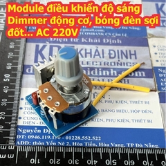 Bộ linh kiện module điều khiển độ sáng Dimmer động cơ, bóng đèn sợi đốt... AC 220V 500W 1200W kde5340