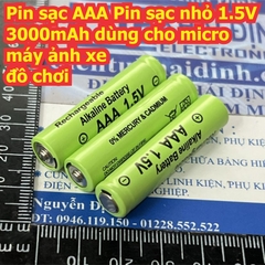 Pin sạc AAA / AA Pin tiểu đũa nhỏ 1.5V 3000mAh dùng cho micro máy ảnh, xe đồ chơi VV kde9051
