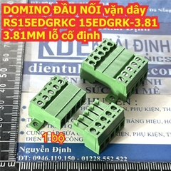 DOMINO terminal ĐẦU NỐI vặn dây RS15EDGRKC 15EDGRK-3.81 3.81MM lỗ cố định 2P ~ 16P kde9064
