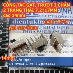 CÔNG TẮC GẠT TRƯỢT 3 / 4 CHÂN 2 TRẠNG THÁI đủ loại CẦN ngắn / DÀI kde9084
