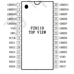 Module 2 bảng led ma trận matrix P4 8*8 dùng IC FZH119 kde9089