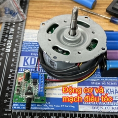 Động cơ không chổi than ZSFP-17-10-1 24Vdc 17W 980V/P CW trục 8mm ren ngược chế quạt máy kde9164