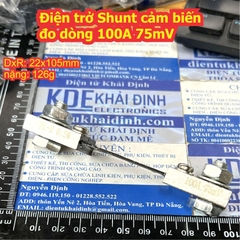 Cụm module điện trở SHUNT 50A 100A 75mV cảm biến đo hiển thị dòng áp DSN-VC288 4-28V 10A 50A 100A kde9186