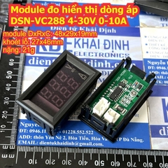 Cụm module điện trở SHUNT 50A 100A 75mV cảm biến đo hiển thị dòng áp DSN-VC288 4-28V 10A 50A 100A kde9186