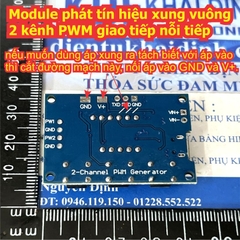 Module phát tín hiệu xung vuông 2 kênh PWM giao tiếp nối tiếp led 7 đoạn thuận tiện sử dụng kde9193